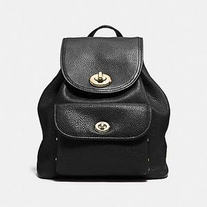 Coach Mini Leather Backpack